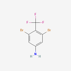 molecular formula C7H4Br2F3N B1460180 3,5-Dibromo-4-(trifluoromethyl)aniline CAS No. 1806274-43-0