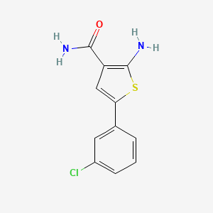 2-Amino-5-(3-chlorophenyl)thiophene-3-carboxamide