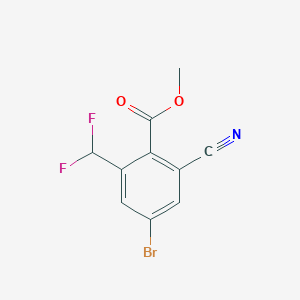 molecular formula C10H6BrF2NO2 B1460187 Methyl 4-bromo-2-cyano-6-(difluoromethyl)benzoate CAS No. 1807213-07-5