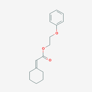 molecular formula C16H20O3 B14601885 2-Phenoxyethyl cyclohexylideneacetate CAS No. 60359-27-5