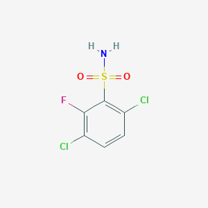 molecular formula C6H4Cl2FNO2S B1460189 3,6-二氯-2-氟苯磺酰胺 CAS No. 1804514-32-6