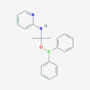 molecular formula C20H21BN2O B14601891 2-[(Pyridin-2-yl)amino]propan-2-yl diphenylborinate CAS No. 60632-72-6