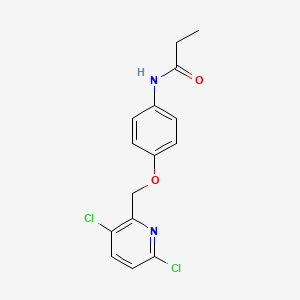 N-{4-[(3,6-Dichloropyridin-2-yl)methoxy]phenyl}propanamide