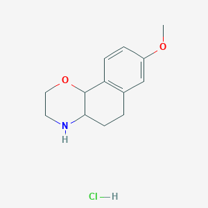8-Methoxy-2H,3H,4H,4aH,5H,6H,10bH-naphtho[1,2-b]morpholine hydrochloride