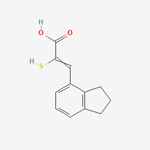 3-(2,3-Dihydro-1H-inden-4-yl)-2-sulfanylprop-2-enoic acid