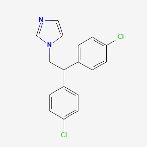 molecular formula C17H14Cl2N2 B14601979 1-[2,2-Bis(4-chlorophenyl)ethyl]-1H-imidazole CAS No. 61019-54-3