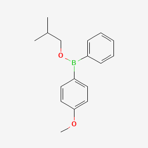 molecular formula C17H21BO2 B14601988 2-Methylpropyl (4-methoxyphenyl)phenylborinate CAS No. 59024-16-7