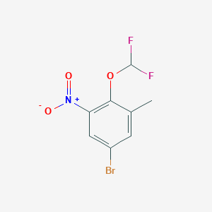 5-Bromo-2-difluoromethoxy-3-nitrotoluene