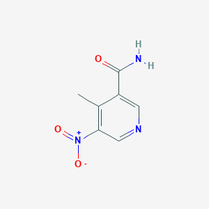 molecular formula C7H7N3O3 B14601991 4-Methyl-5-nitropyridine-3-carboxamide CAS No. 60524-53-0