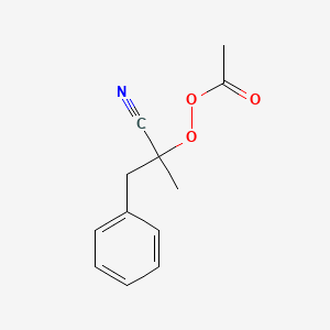 2-Cyano-1-phenylpropan-2-yl ethaneperoxoate