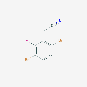 3,6-Dibromo-2-fluorophenylacetonitrile