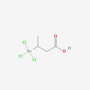 molecular formula C4H7Cl3O2Sn B14602014 3-(Trichlorostannyl)butanoic acid CAS No. 59586-08-2