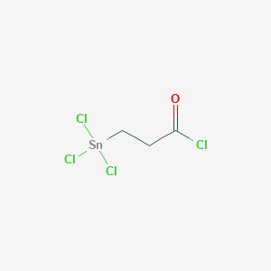 3-(Trichlorostannyl)propanoyl chloride