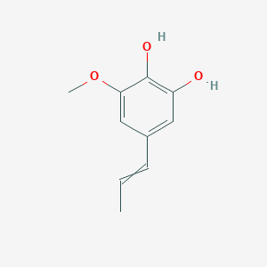 molecular formula C10H12O3 B14602024 3-Methoxy-5-(prop-1-en-1-yl)benzene-1,2-diol CAS No. 58787-91-0