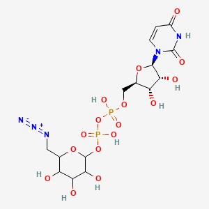 [6-(Azidomethyl)-3,4,5-trihydroxyoxan-2-yl] [[(2R,3S,4R,5R)-5-(2,4-dioxopyrimidin-1-yl)-3,4-dihydroxyoxolan-2-yl]methoxy-hydroxyphosphoryl] hydrogen phosphate