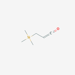 molecular formula C6H12OSi B14602048 1-Propen-1-one, 3-(trimethylsilyl)- CAS No. 61063-48-7