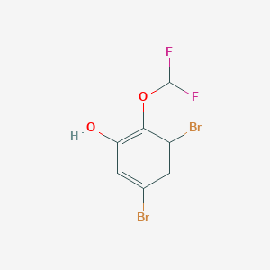 molecular formula C7H4Br2F2O2 B1460208 3,5-Dibromo-2-(difluoromethoxy)phenol CAS No. 1806324-99-1