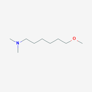 molecular formula C9H21NO B14602089 6-Methoxy-N,N-dimethylhexan-1-amine CAS No. 58390-19-5