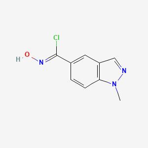 N-Hydroxy-1-methyl-1H-indazole-5-carbimidoyl chloride