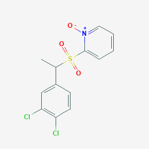 2-[1-(3,4-Dichlorophenyl)ethanesulfonyl]-1-oxo-1lambda~5~-pyridine