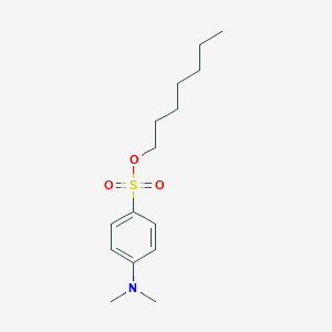 Heptyl 4-(dimethylamino)benzene-1-sulfonate