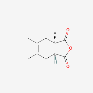 molecular formula C11H14O3 B14602172 1,3-Isobenzofurandione, 3a,4,7,7a-tetrahydro-3a,5,6-trimethyl-, trans- CAS No. 60123-83-3