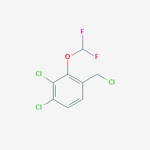 molecular formula C8H5Cl3F2O B1460218 3,4-Dichloro-2-(difluoromethoxy)benzyl chloride CAS No. 1807184-91-3