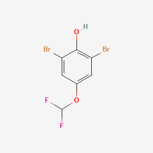 molecular formula C7H4Br2F2O2 B1460220 2,6-Dibromo-4-(difluoromethoxy)phenol CAS No. 1806293-59-3
