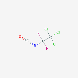 molecular formula C3Cl3F2NO B14602204 1,1,1-Trichloro-2,2-difluoro-2-isocyanatoethane CAS No. 58373-49-2