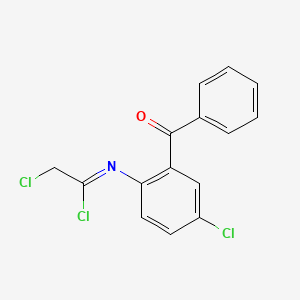 (1Z)-N-(2-Benzoyl-4-chlorophenyl)-2-chloroethanimidoyl chloride