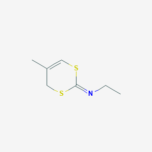 (2Z)-N-Ethyl-5-methyl-2H,4H-1,3-dithiin-2-imine