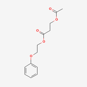 molecular formula C13H16O5 B14602263 2-Phenoxyethyl 3-(acetyloxy)propanoate CAS No. 60359-76-4