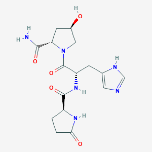 5-Oxo-L-prolyl-L-histidyl-(4R)-4-hydroxy-L-prolinamide