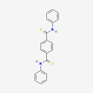 molecular formula C20H16N2S2 B14602275 1,4-Benzenedicarbothioamide, N,N'-diphenyl- CAS No. 59411-79-9