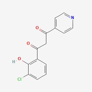 1-(3-Chloro-2-hydroxyphenyl)-3-(pyridin-4-yl)propane-1,3-dione