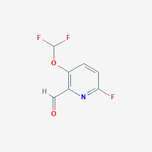 3-Difluoromethoxy-6-fluoro-2-formylpyridine