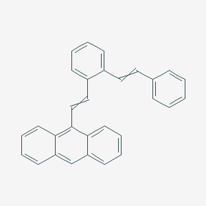 molecular formula C30H22 B14602314 9-{2-[2-(2-Phenylethenyl)phenyl]ethenyl}anthracene CAS No. 61124-49-0