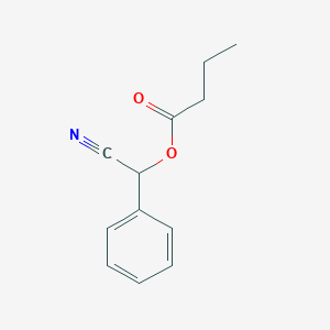 molecular formula C12H13NO2 B14602321 Cyano(phenyl)methyl butanoate CAS No. 61066-82-8