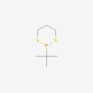 molecular formula C7H15PS2 B14602342 2-tert-Butyl-1,3,2-dithiaphosphinane CAS No. 60991-63-1