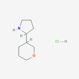 2-(Oxan-3-yl)pyrrolidine hydrochloride