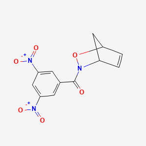 molecular formula C12H9N3O6 B14602357 2-Oxa-3-azabicyclo[2.2.1]hept-5-ene, 3-(3,5-dinitrobenzoyl)- CAS No. 59438-64-1