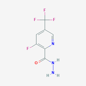 molecular formula C7H5F4N3O B1460236 3-Fluoro-5-(trifluoromethyl)-pyridine-2-carbohydrazide CAS No. 1987007-67-9