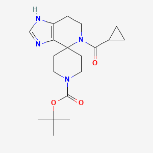 tert-butyl 5-(cyclopropylcarbonyl)-1,5,6,7-tetrahydro-1'H-spiro[imidazo[4,5-c]pyridine-4,4'-piperidine]-1'-carboxylate