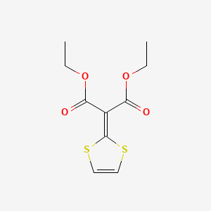 molecular formula C10H12O4S2 B14602383 Diethyl 2-(1,3-dithiol-2-ylidene)propanedioate CAS No. 59937-29-0