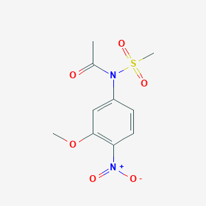 N-(Methanesulfonyl)-N-(3-methoxy-4-nitrophenyl)acetamide