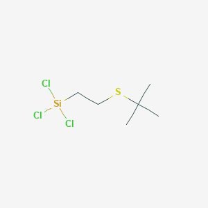 [2-(tert-Butylsulfanyl)ethyl](trichloro)silane