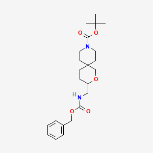 tert-Butyl 3-((((benzyloxy)carbonyl)amino)methyl)-2-oxa-9-azaspiro[5.5]undecane-9-carboxylate