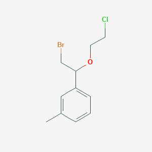 1-[2-Bromo-1-(2-chloroethoxy)ethyl]-3-methylbenzene