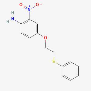 2-Nitro-4-[2-(phenylsulfanyl)ethoxy]aniline