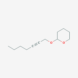 molecular formula C12H20O2 B14602453 2-[(Hept-2-yn-1-yl)oxy]oxane CAS No. 58930-68-0